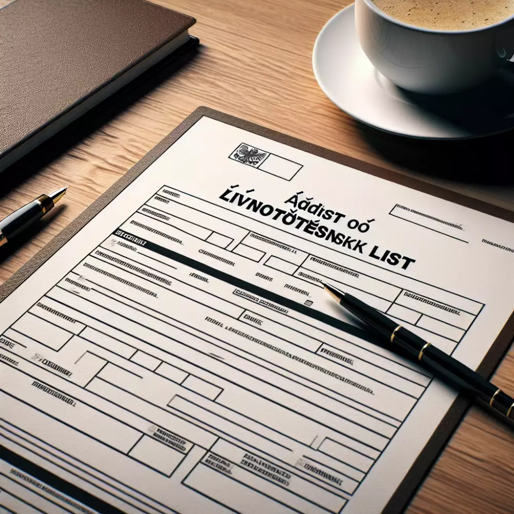 Žádost O Živnostenský List