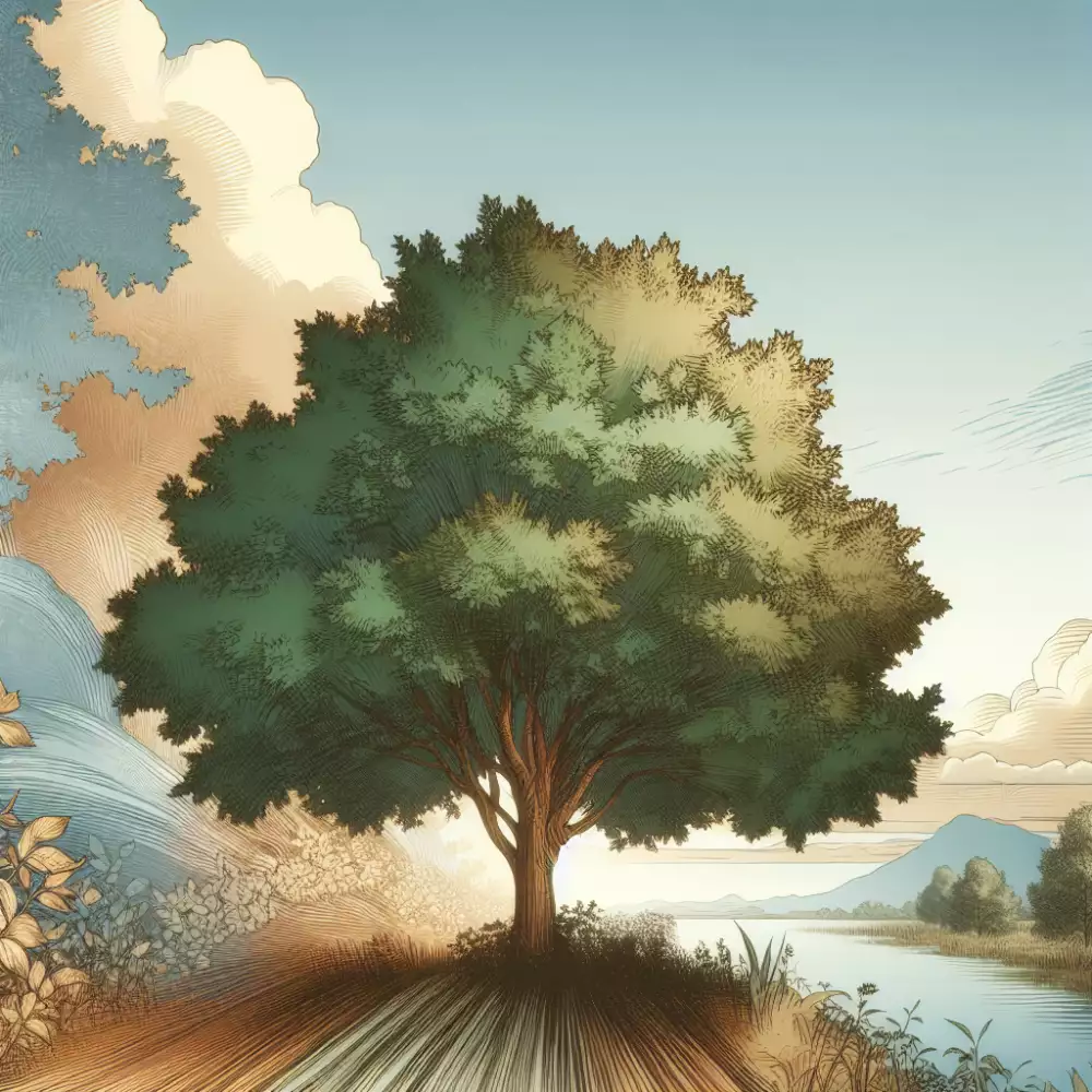 strom s velkými listy