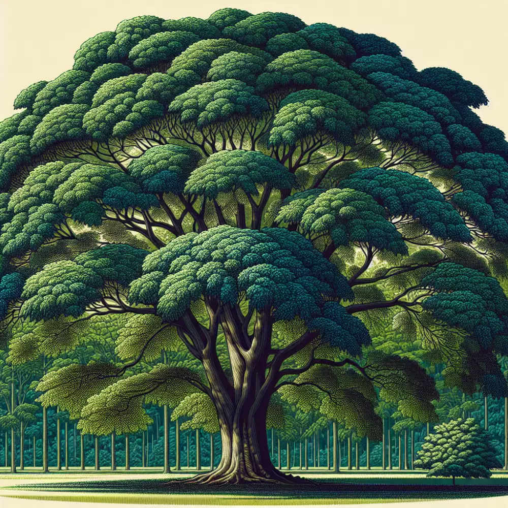 strom s velkými listy