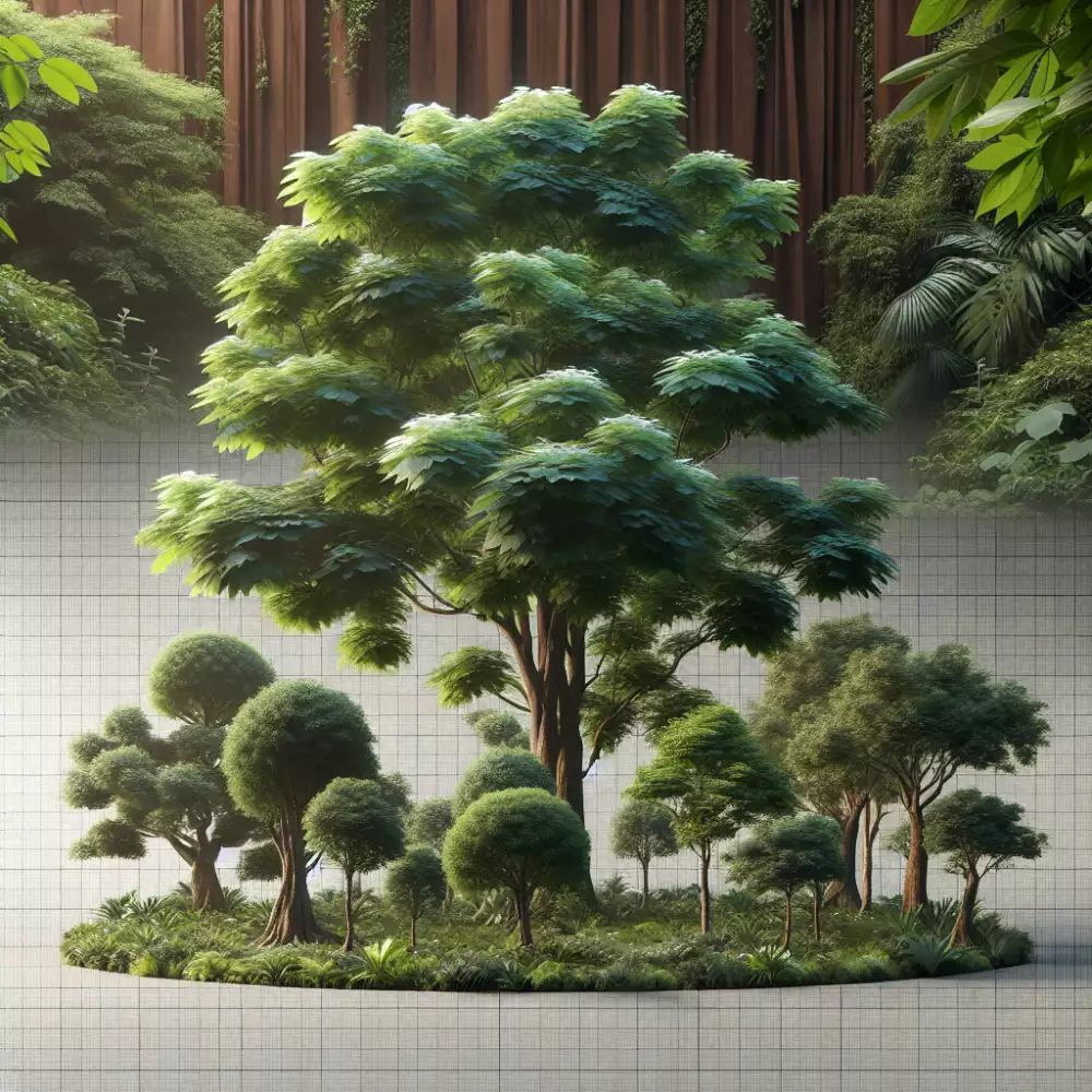 strom s velkými listy