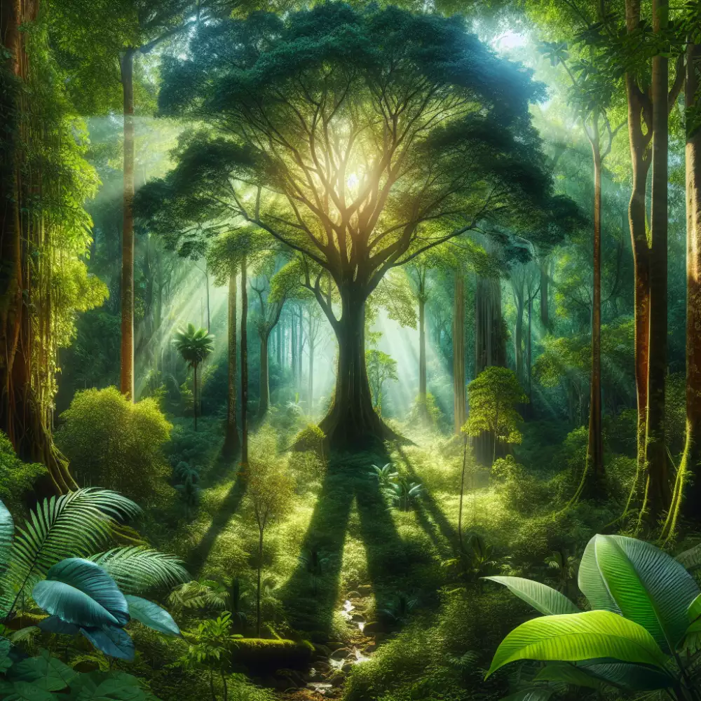 strom s velkými listy